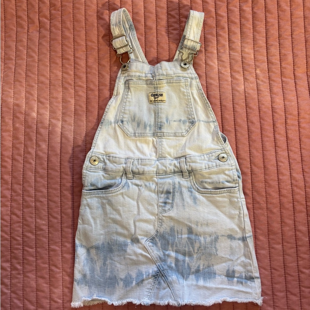 OshKosh B’gosh denim overall skirt for girls - size 6/6X